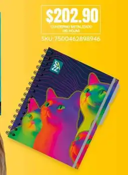 Woolworth Cuaderno metalizado oferta