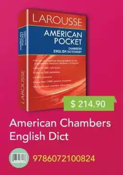 Woolworth American chambers english dict oferta