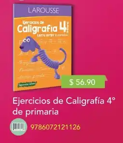 Woolworth Ejercicios de caligrafía 4° de primaria oferta
