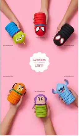 Woolworth Lapiceras varios personajes oferta