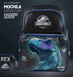 Woolworth Jurassic t-rex mochila oferta
