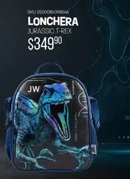 Woolworth Jurassic t-rex lonchera oferta