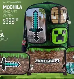 Woolworth Mochila minecraft espada oferta