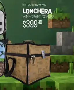 Woolworth Lonchera minecraft cofres oferta