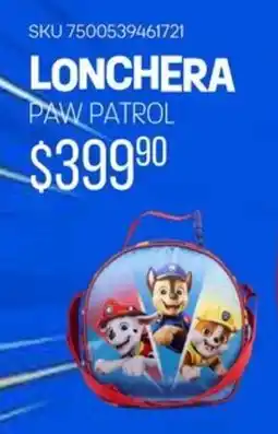 Woolworth Paw patrol lonchera oferta