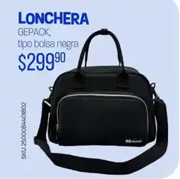 Woolworth Lonchera gepack, tipo bolsa negra oferta