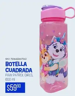 Woolworth Botella cuadrada paw patrol girls oferta