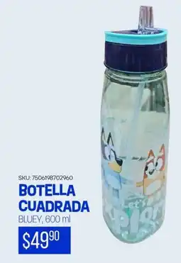 Woolworth Botella cuadrada bluey oferta