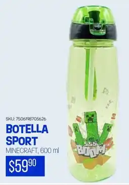 Woolworth Minecraft botella sport oferta