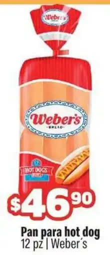 Smart & Final Weber's pan para hot dog oferta