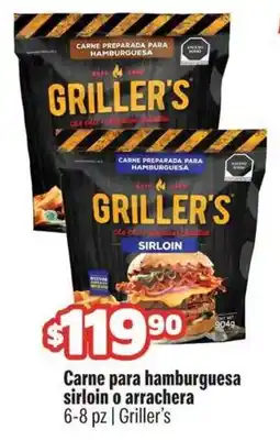 Smart & Final Griller's carne para hamburguesa sirloin o arrachera oferta
