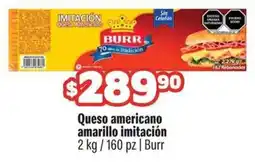 Smart & Final Burr Queso americano amarillo imitación oferta