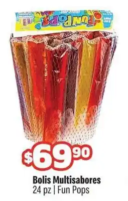 Smart & Final Fun pops bolis multisabores oferta