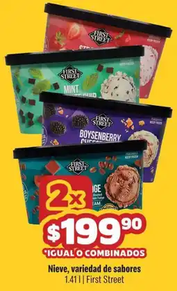 Smart & Final First Street Nieve, variedad de sabores oferta