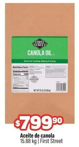 Smart & Final First street aceite de canola oferta