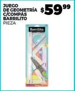 Merco Barrilito - juego de geometría c/compás oferta