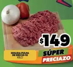 Merco Molida pulpa de res 90-10 kilo oferta
