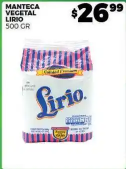 Merco Lirio - manteca vegetal oferta
