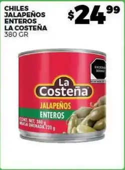 Merco La costeña - chile jalapeños enteros oferta