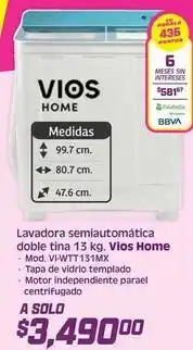 Soriana Híper Vios - lavadora semiautomática doble tina 13 kg oferta