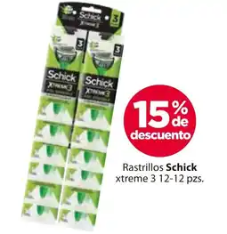 Zorro Schick rastrillos xtreme 3 oferta