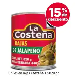 Zorro Costeña chiles en rajas oferta