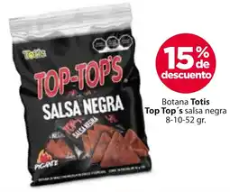 Zorro Totis top top's botana salsa negra oferta