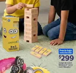 Walmart Novelty juego de mesa minions 3 torre 3 en 1 oferta