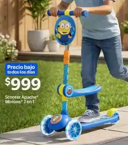 Walmart Minions scooter apache 2 en 1 oferta