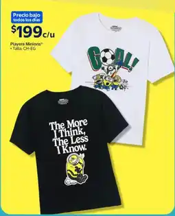 Walmart Minions playera oferta