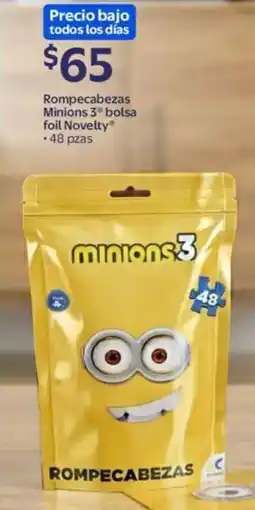Walmart Minions 3 rompecabezas bolsa foil novelty oferta