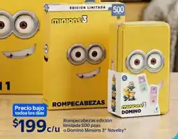 Walmart Domino minions 3 rompecabezas edición limitada oferta