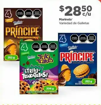 Bodega Aurrerá Variedad de galletas marinela 204/252g oferta