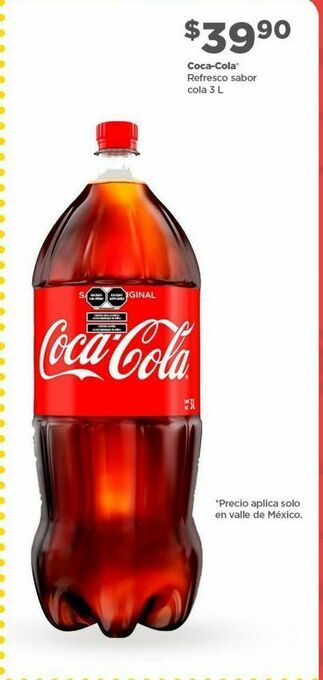 Bodega Aurrerá Refresco coca cola 3l oferta
