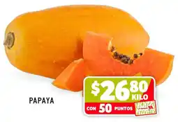 Soriana Híper Papaya oferta