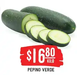 Soriana Híper Pepino verde oferta