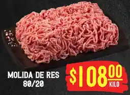Soriana Híper Molida de res 80/20 oferta