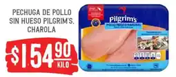 Soriana Híper Pilgrim's pechuga de pollo sin hueso oferta