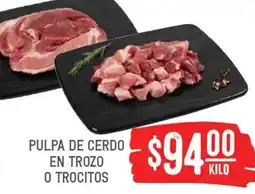 Soriana Híper Pulpa de cerdo en trozo o trocitos oferta