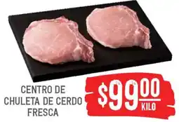 Soriana Híper Centro de chuleta de cerdo fresca oferta