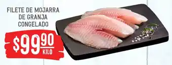 Soriana Híper Filete de mojarra de granja congelado oferta