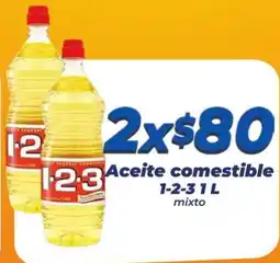 Tiendas Neto Aceite comestible 1-2-3 oferta