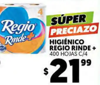 Merco Higiénico Regio Rinde+ 400 Hojas oferta