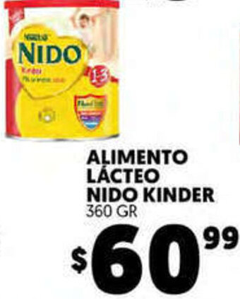 Merco Alimento Lácteo Nido Kinder 360g oferta