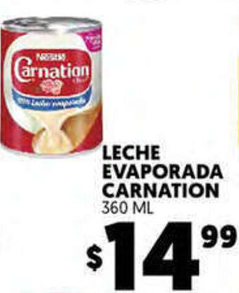 Merco Leche Evaporada Carnation 360ml oferta