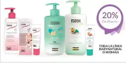 Farmacias Guadalajara Isdin toda la línea baby natural o woman oferta
