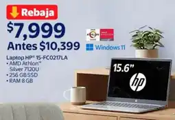 Walmart Hp laptop 15-FC0217LA oferta