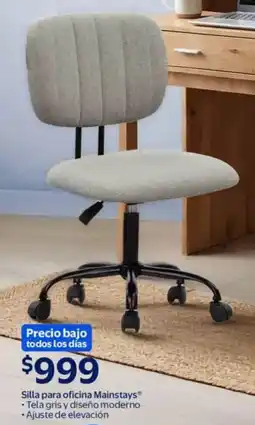 Walmart Mainstays silla para oficina oferta