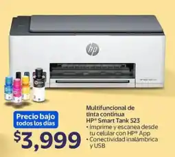 Walmart Hp multifuncional de tinta continua smart tank 523 oferta