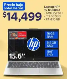 Walmart HP Laptop 15-fc0288la oferta
